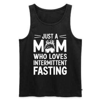 Intermittent fasting Intermittent fasting - Men's Premium Organic Tank Top - black - Front - AI Model Male 178 light (178cm)