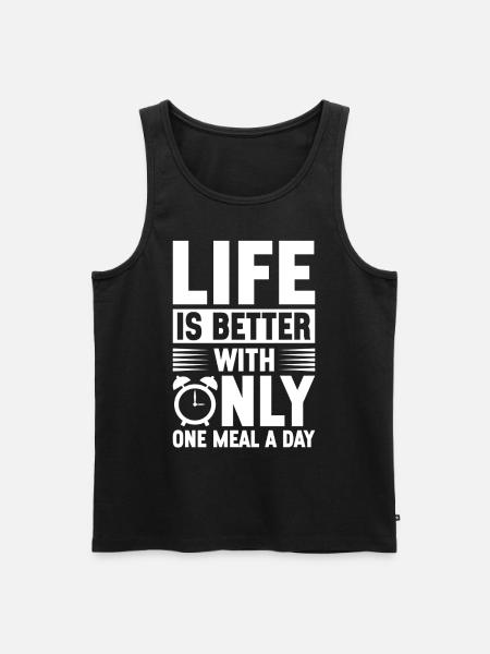Intermittent fasting Intermittent fasting - Men's Premium Organic Tank Top - black