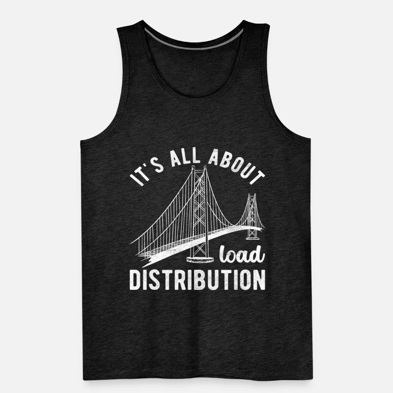 Bridge Engineer Bridge Construction Men's Premium Organic Tank Top