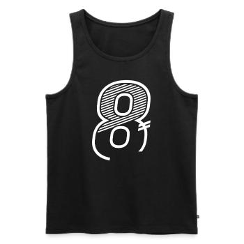 Nummer 8 Sport Trikot 8. Geburtstag - Männer Premium Bio Tank Top - Schwarz - Vorne - Michal (187cm)