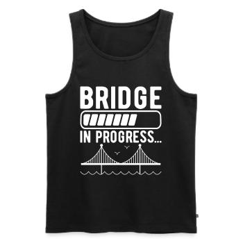 Bridge Engineer Bridge Construction - Men's Premium Organic Tank Top - black - Front - AI Model Male 178 light (178cm)
