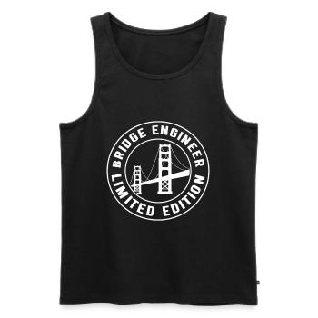 Bridge Engineer Bridge Construction - Men's Premium Organic Tank Top - black - Front - Michal (187cm)