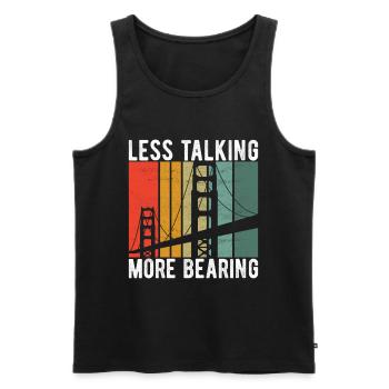 Bridge Engineer Bridge Construction - Men's Premium Organic Tank Top - black - Front - Michal (187cm)