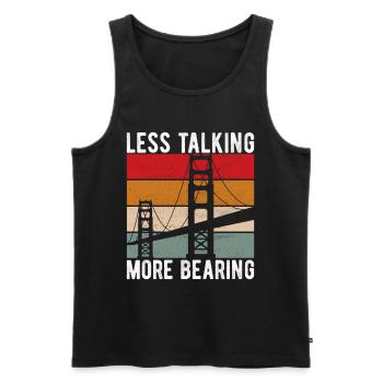 Bridge Engineer Bridge Construction - Men's Premium Organic Tank Top - black - Front - Michal (187cm)