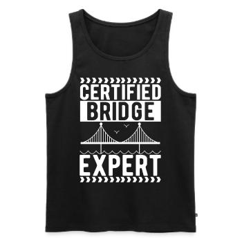 Ingénieur des ponts Construction de ponts - Débardeur bio Premium Homme - noir - Devant - Michal (187cm)
