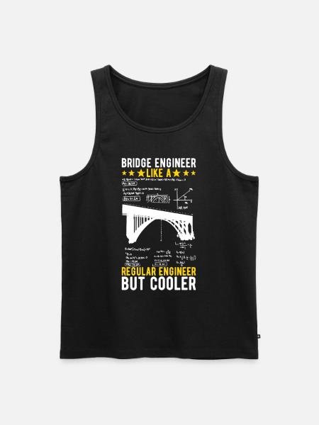 Bridge Engineer Bridge Construction - Men's Premium Organic Tank Top - black