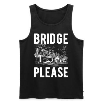 Ingénieur des ponts Construction de ponts - Débardeur bio Premium Homme - noir - Devant - Michal (187cm)
