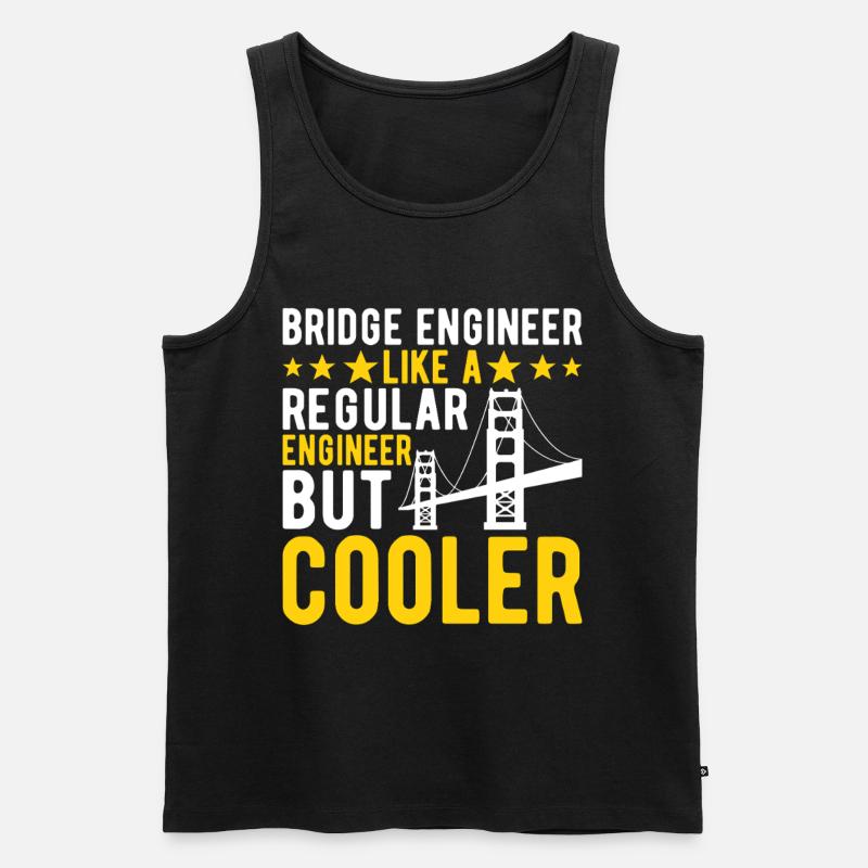 Bridge Engineer Bridge Construction - Men's Premium Organic Tank Top - black