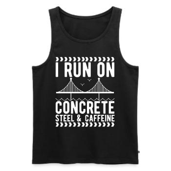 Ingénieur des ponts Construction de ponts - Débardeur bio Premium Homme - noir - Devant - Michal (187cm)