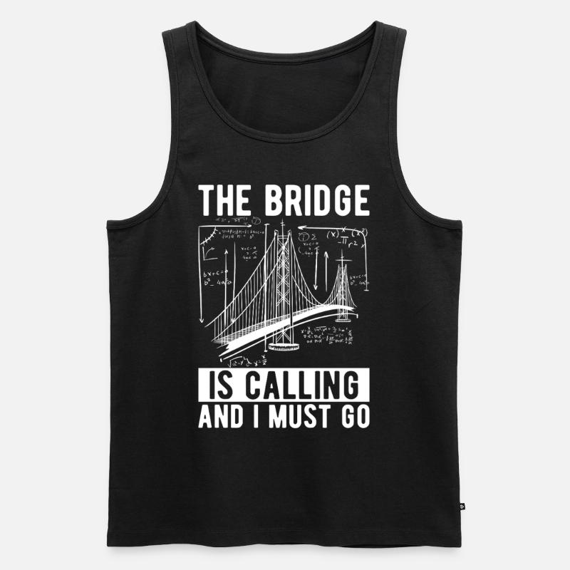 Bridge Engineer Bridge Construction - Men's Premium Organic Tank Top - black