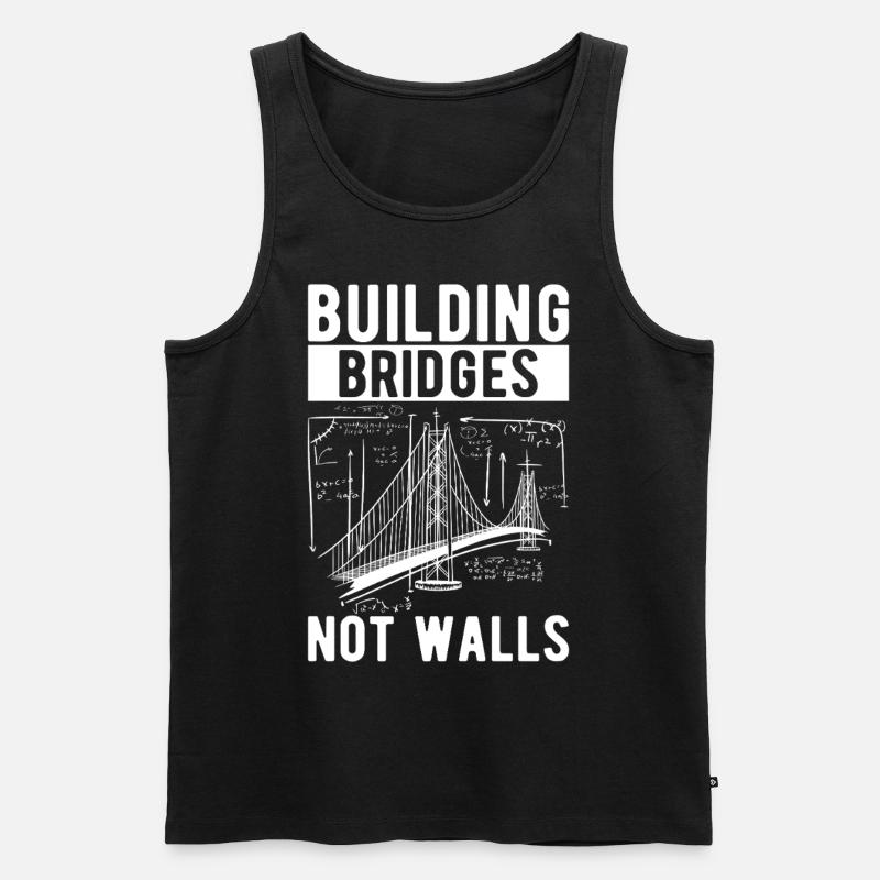 Bridge Engineer Bridge Construction - Men's Premium Organic Tank Top - black