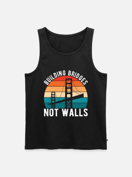Bridge Engineer Bridge Construction - Men's Premium Organic Tank Top - black