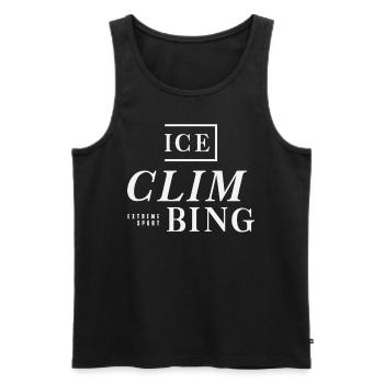 Extreme Sport Climbing - Men's Premium Organic Tank Top - black - Front - AI Model Male 178 light (178cm)