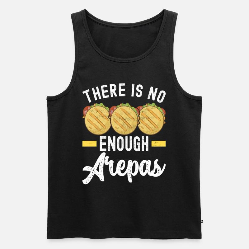 Venezolanische Arepas - Männer Premium Bio Tank Top - Schwarz