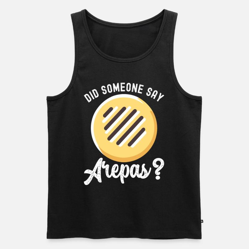 Venezolanische Arepas - Männer Premium Bio Tank Top - Schwarz