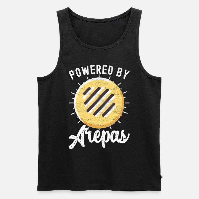 Venezolanische Arepas - Männer Premium Bio Tank Top - Schwarz