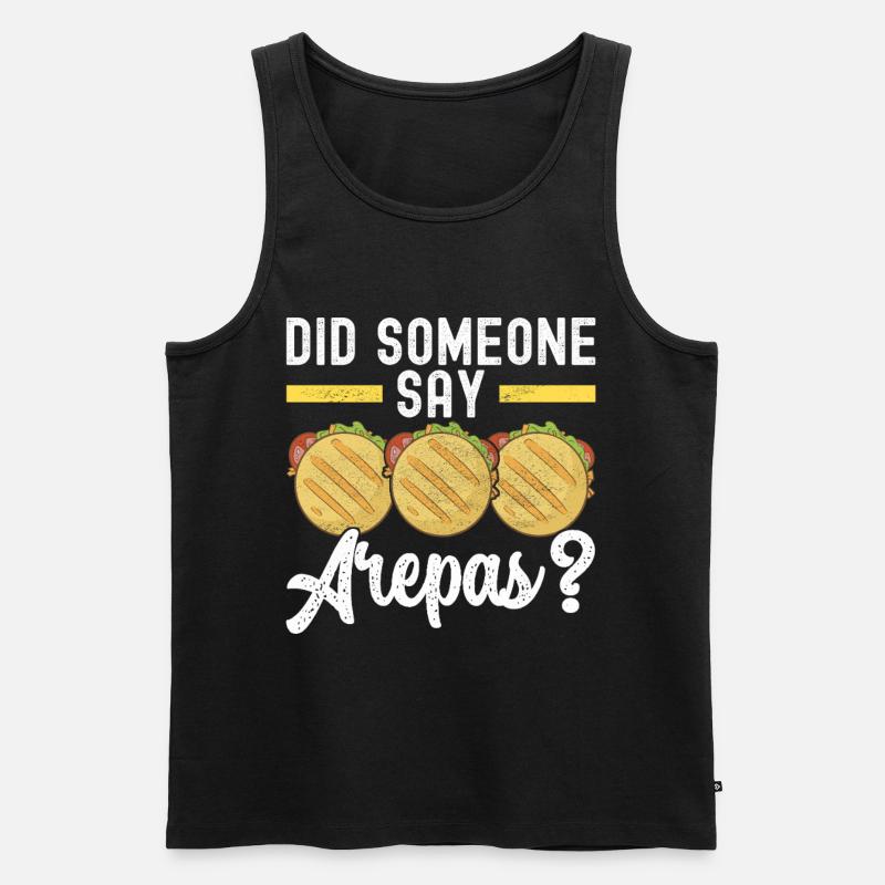 Venezolanische Arepas - Männer Premium Bio Tank Top - Schwarz