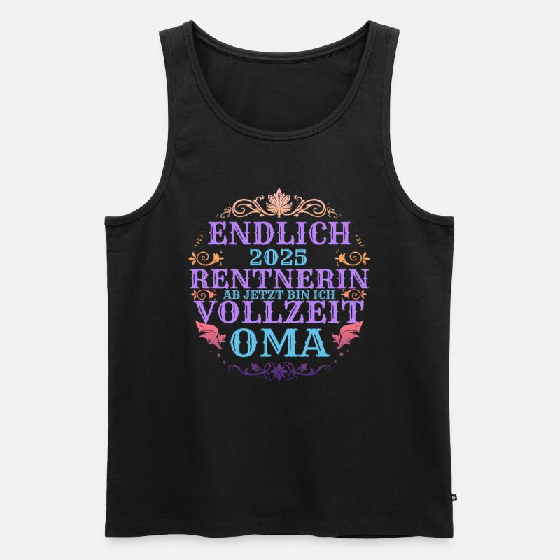 Oma Vollzeit 2025 Geschenkidee - Männer Premium Bio Tank Top - undefined