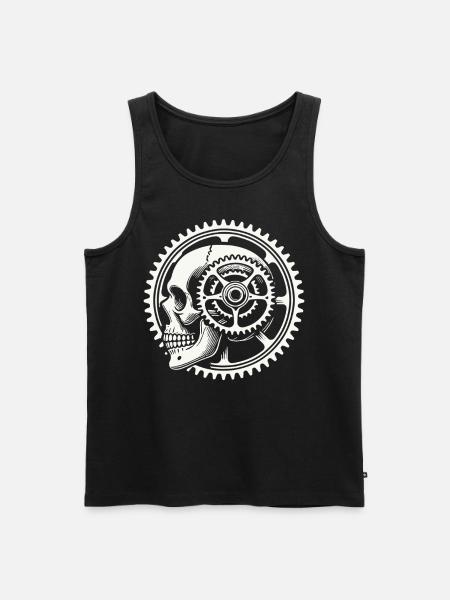 Bicycle Skull Gear Adventure - Men's Premium Organic Tank Top - black