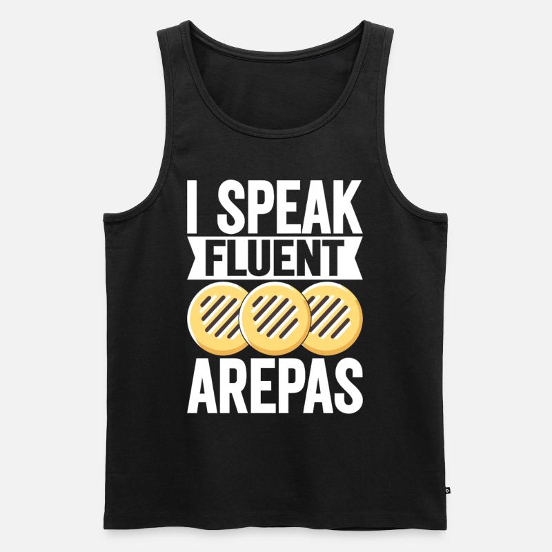 Venezolanische Arepas - Männer Premium Bio Tank Top - Schwarz
