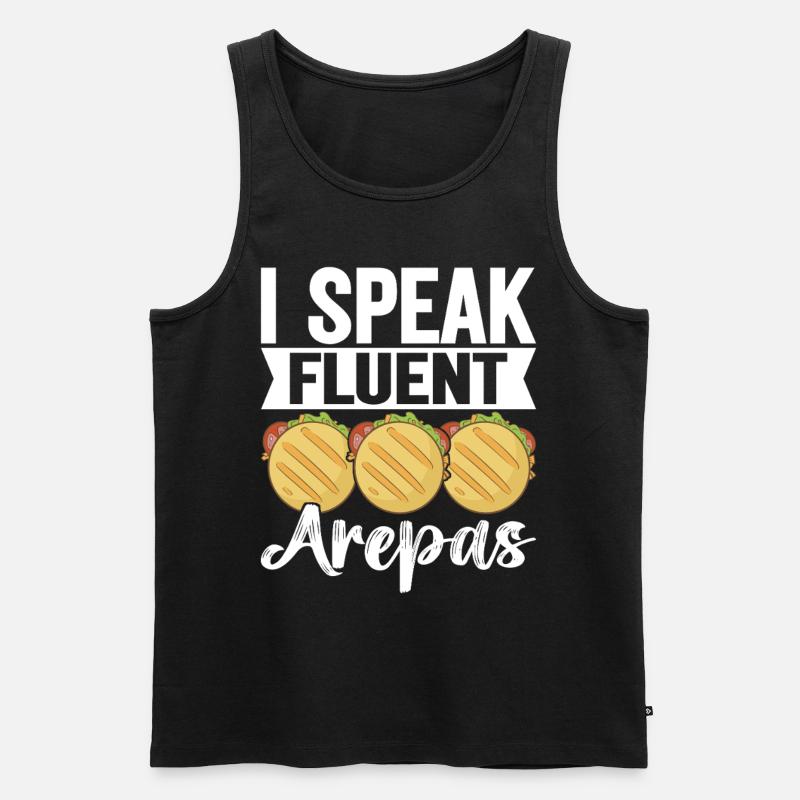 Venezolanische Arepas - Männer Premium Bio Tank Top - Schwarz