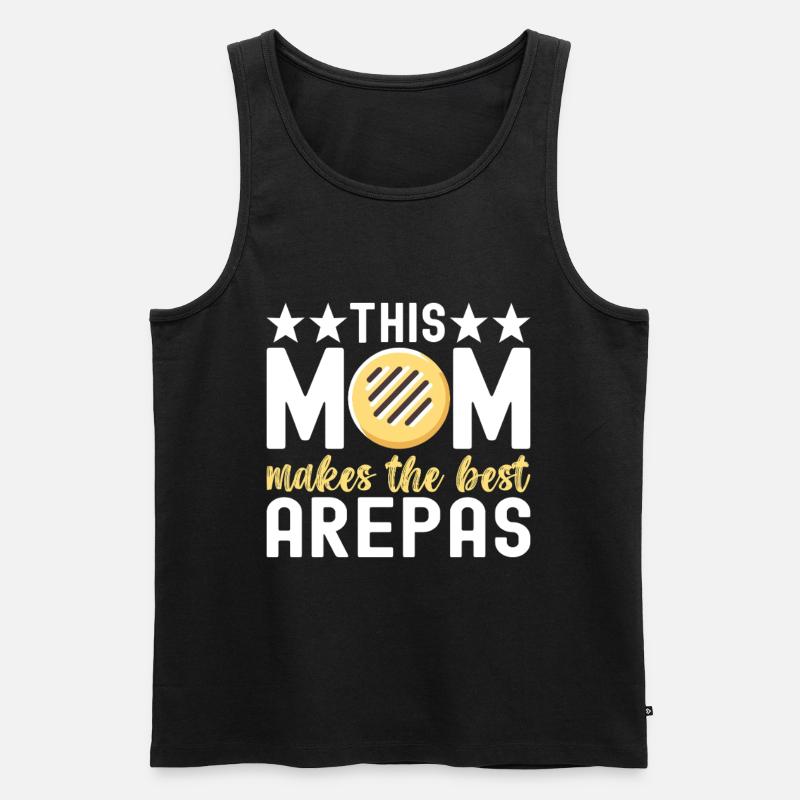 Venezolanische Arepas - Männer Premium Bio Tank Top - Schwarz