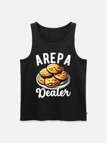 Venezuelan Arepas - Men's Premium Organic Tank Top - black