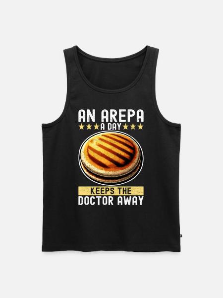Venezuelan Arepas - Men's Premium Organic Tank Top - black