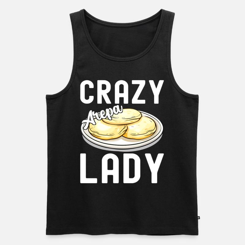 Venezolanische Arepas - Männer Premium Bio Tank Top - Schwarz