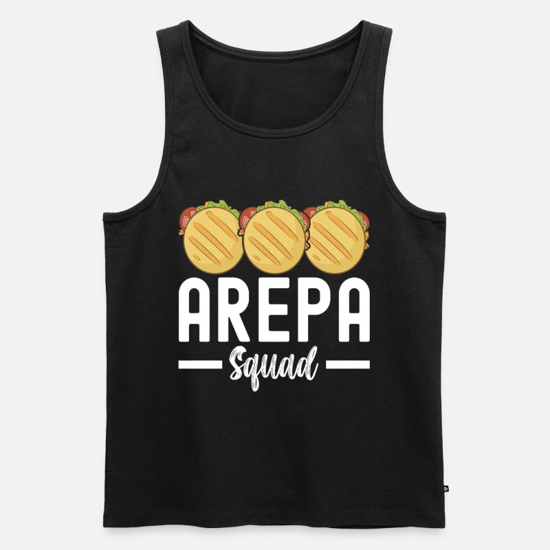 Venezolanische Arepas - Männer Premium Bio Tank Top - Schwarz