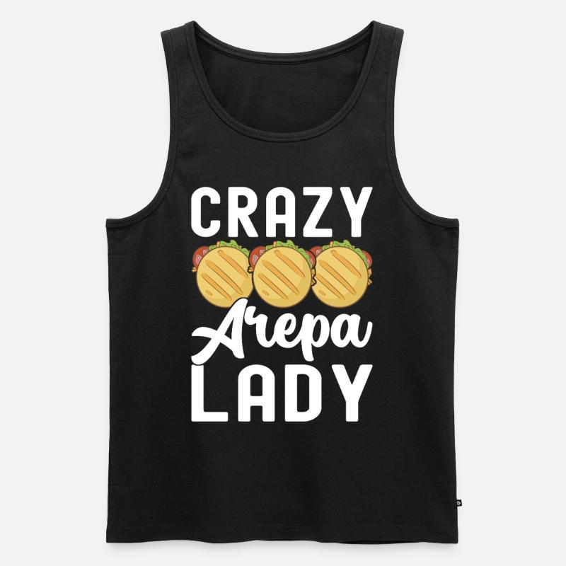 Venezolanische Arepas - Männer Premium Bio Tank Top - Schwarz