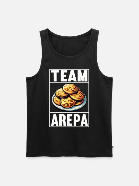Venezuelan Arepas - Men's Premium Organic Tank Top - black