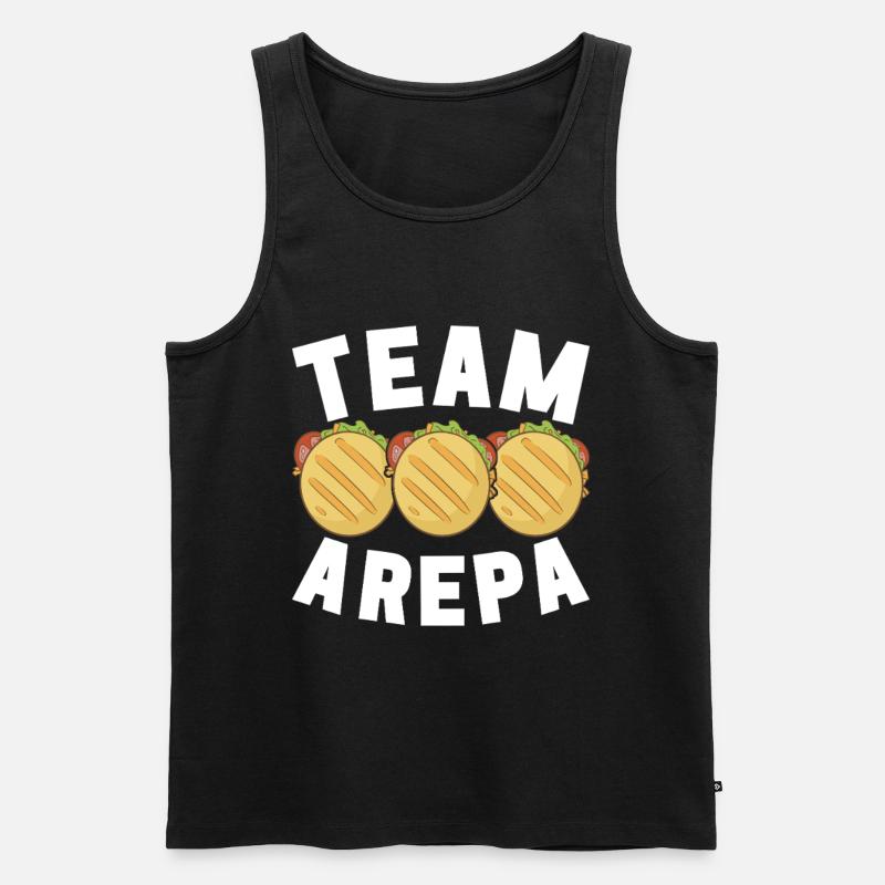 Venezolanische Arepas - Männer Premium Bio Tank Top - Schwarz
