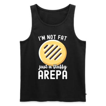 Venezolanische Arepas - Männer Premium Bio Tank Top - Schwarz - Vorne - AI Model Male 178 light (178cm)