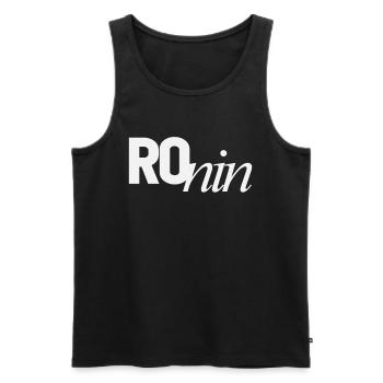 Ronin Persönlicher Name - Männer Premium Bio Tank Top - Schwarz - Vorne - AI Model Male 178 light (178cm)