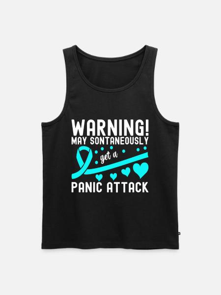 Angststörung Anxiety disorder - Männer Premium Bio Tank Top - Schwarz