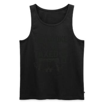 Too Broke To Be Taxed – Sarcastic Protest Desi - Men's Premium Organic Tank Top - black - Front - AI Model Male 178 light (178cm)