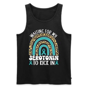 Anxiety disorder Anxiety disorder - Men's Premium Organic Tank Top - black - Front - Michal (187cm)
