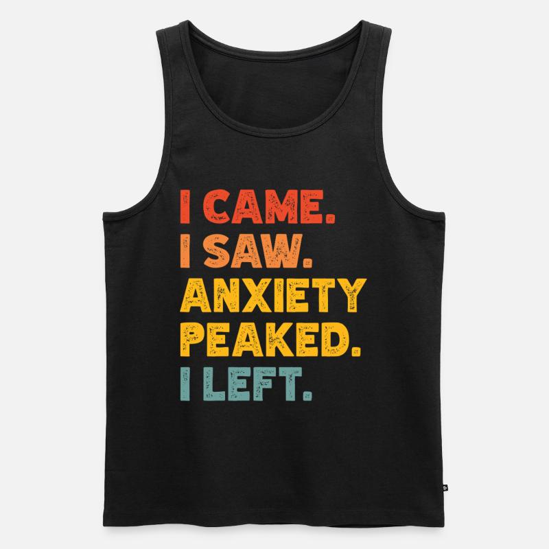 Angststörung Anxiety disorder - Männer Premium Bio Tank Top - Schwarz
