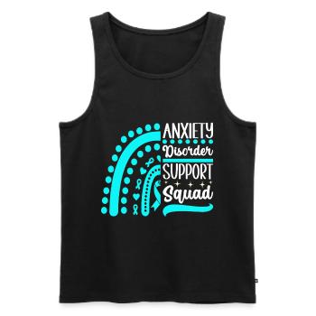 Anxiety disorder Anxiety disorder - Men's Premium Organic Tank Top - black - Front - Michal (187cm)