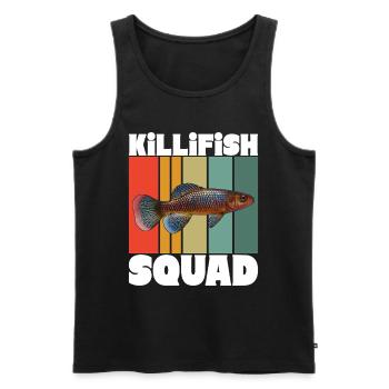 Killifish Egg-laying Tooth Doughnut Aquarium - Men's Premium Organic Tank Top - black - Front - Michal (187cm)