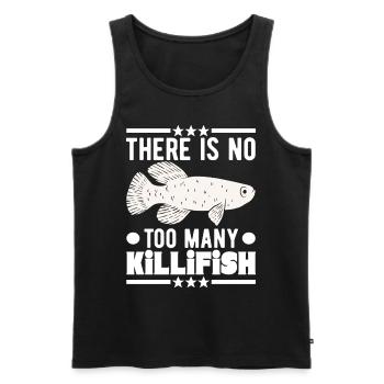 Killifish Egg-laying Tooth Doughnut Aquarium - Men's Premium Organic Tank Top - black - Front - Michal (187cm)