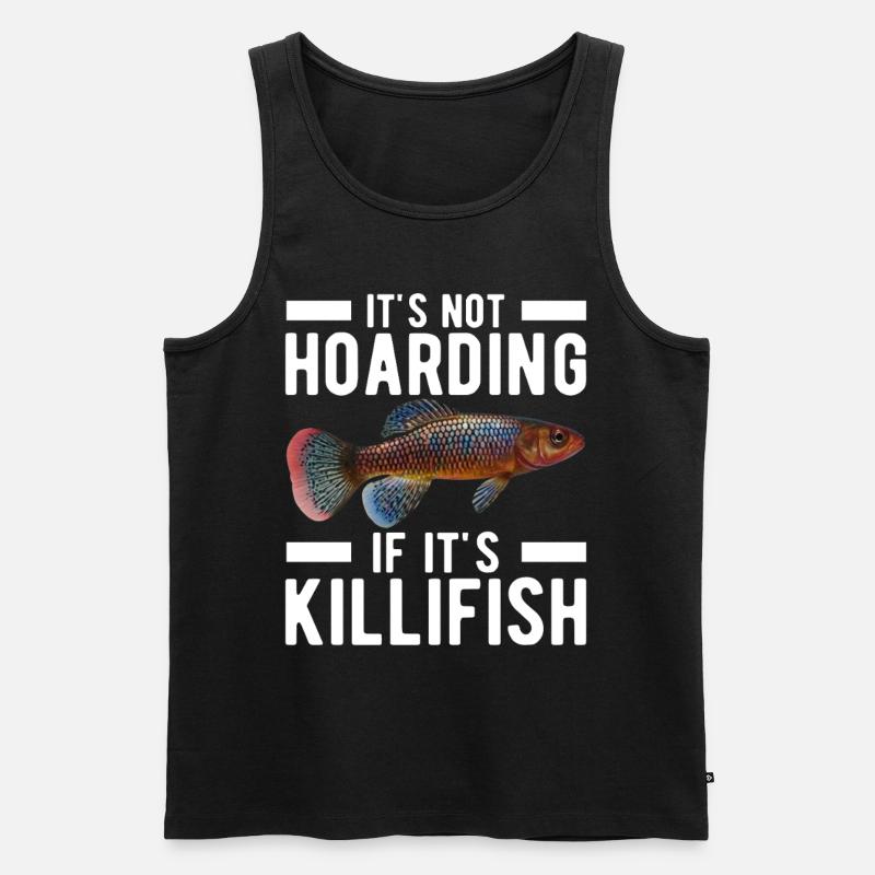 Killifisch Eierlegender Zahnkrapfen Aquarium - Männer Premium Bio Tank Top - Schwarz