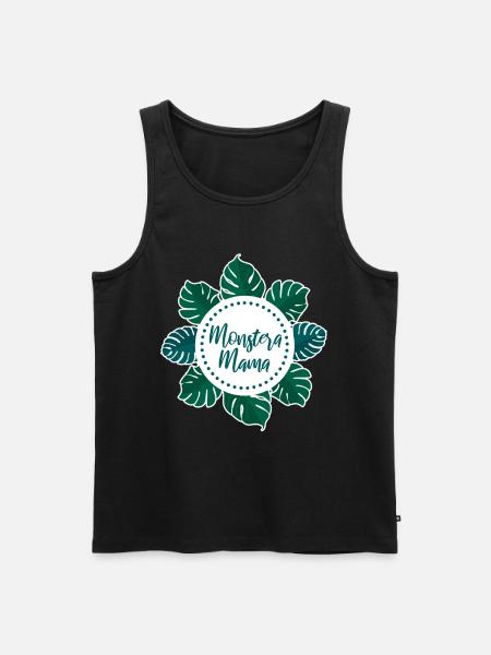 Monstera Mama - Men's Premium Organic Tank Top - black