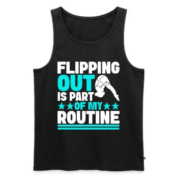 Diving diving board - Men's Premium Organic Tank Top - black - Front - Michal (187cm)