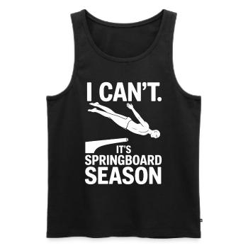 Diving diving board - Men's Premium Organic Tank Top - black - Front - Michal (187cm)