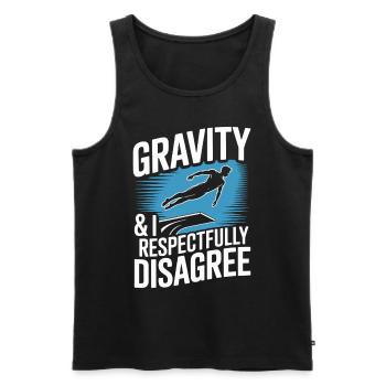 Diving diving board - Men's Premium Organic Tank Top - black - Front - Michal (187cm)