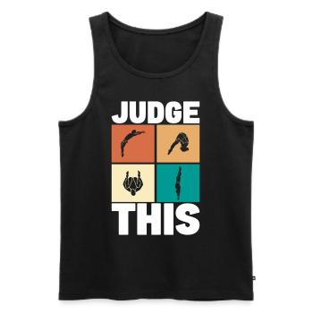 Kunstspringen Turmspringer Sprungbrett - Männer Premium Bio Tank Top - Schwarz - Vorne - AI Model Male 178 light (178cm)