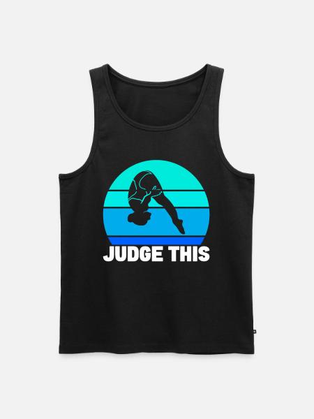 Diving diving board - Men's Premium Organic Tank Top - black