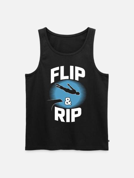 Diving diving board - Men's Premium Organic Tank Top - black